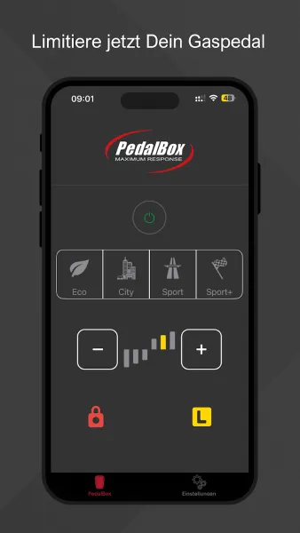 PedalBox Pro per App und FB steuerbar